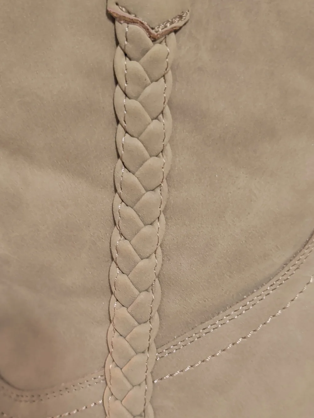 DV by Dolce Vita Karyn Western Booties Tan Suede Braided Ankle Boots Size 9